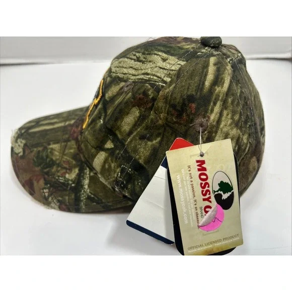 Missouri Tigers Mizzou Camo Mossy Oak OC Sports Slam NCAA Adjustable Cap Hat - Picture 6 of 9